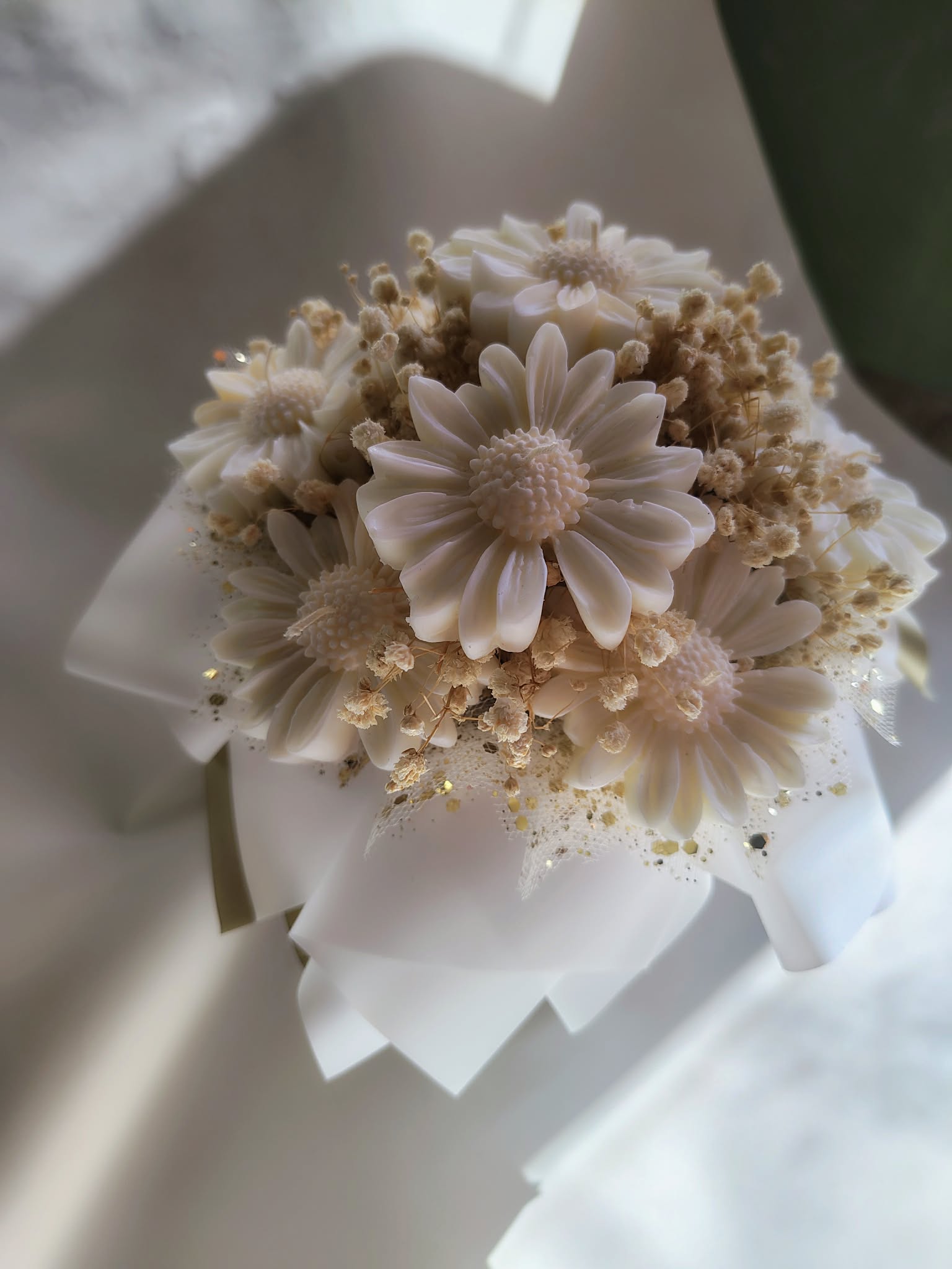 Candle Flower box ze świec sojowych – prezent na Komunia/Urodziny - obrazek 5