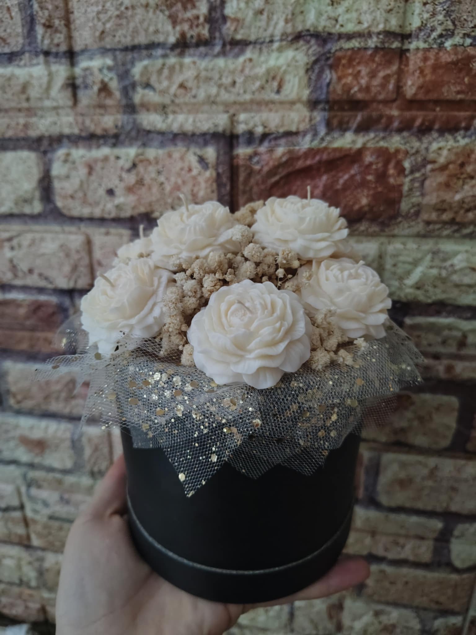 Candle Flower box ze świec sojowych - obrazek 2