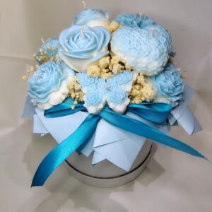 Candle Flower box ze świec sojowych – prezent na Komunia/Urodziny