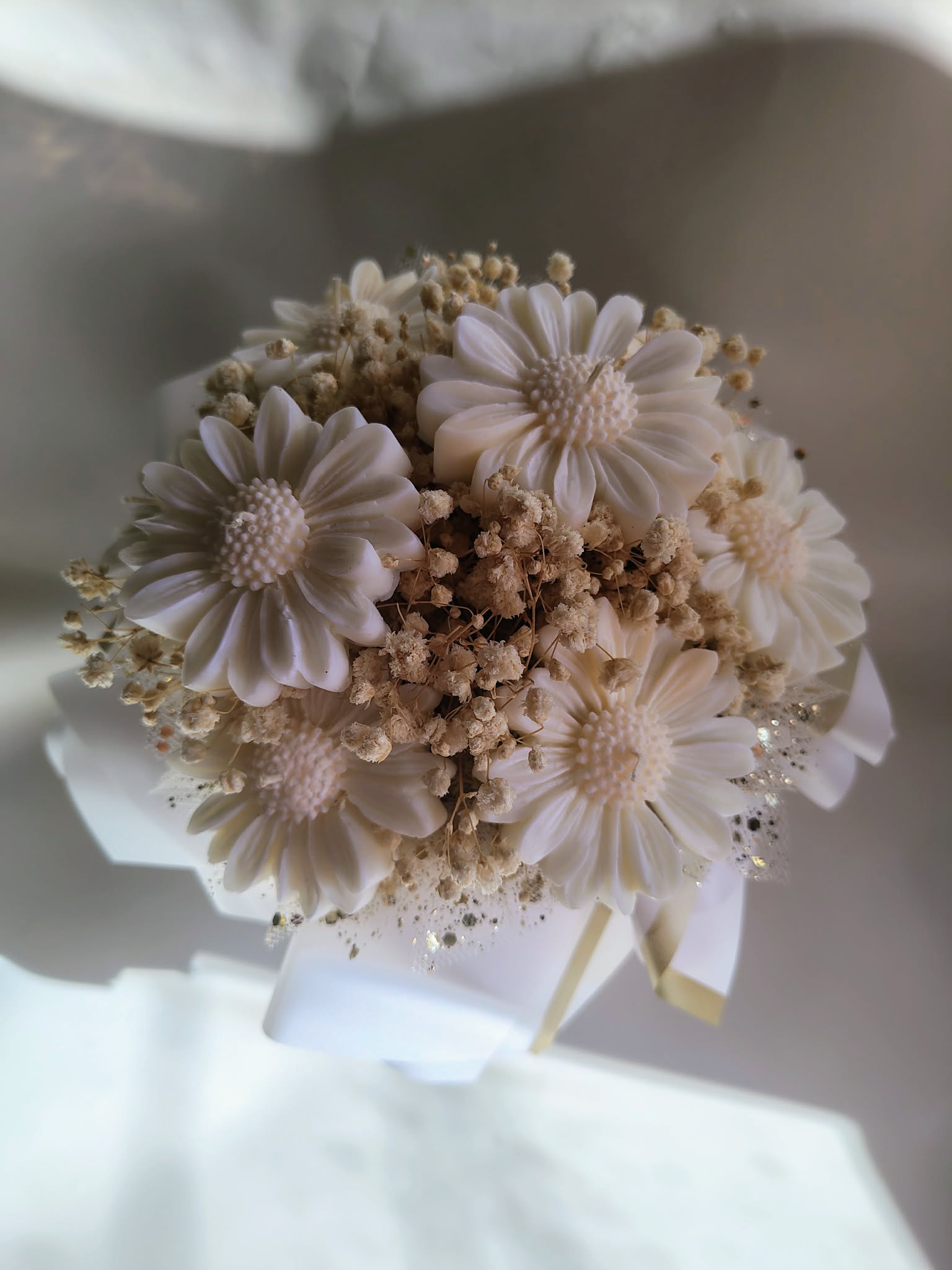 Candle Flower box ze świec sojowych – prezent na Komunia/Urodziny - obrazek 3