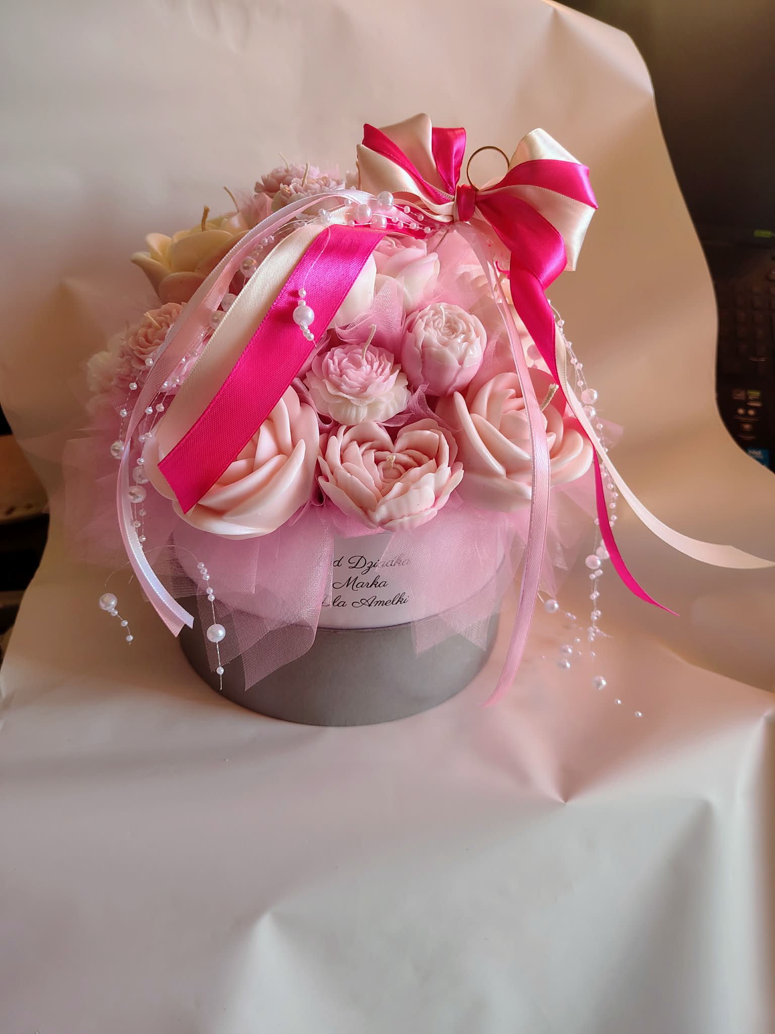 Candle Flower box XL ze świec sojowych